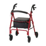 0652308126007 - VIBE 6 ECONOMY ROLLING WALKER WITH WHEEL RED 6 IN