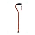0652308706056 - CANE WITH OFFSET HANDLE AND STRAP BRONZE 1 CANE