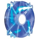 0652322536981 - COOLER MASTER MEGAFLOW 200 - SLEEVE BEARING 200MM BLUE LED SILENT FAN FOR COMPUTER CASES