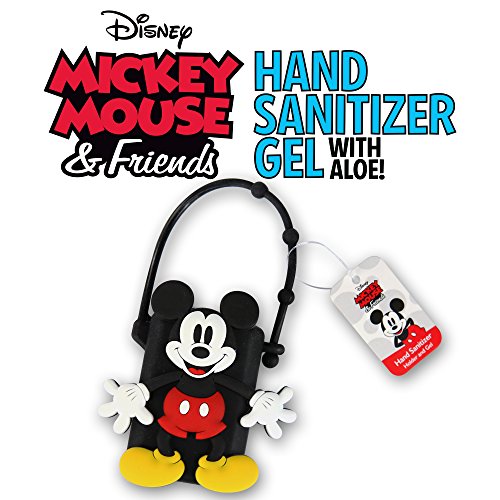 0652435202018 - ADORABLE DISNEY HAND SANITIZER WITH CLASSIC MICKEY AND MINNIE MOUSE HOLDER (1OZ) (1, MICKEY MOUSE)