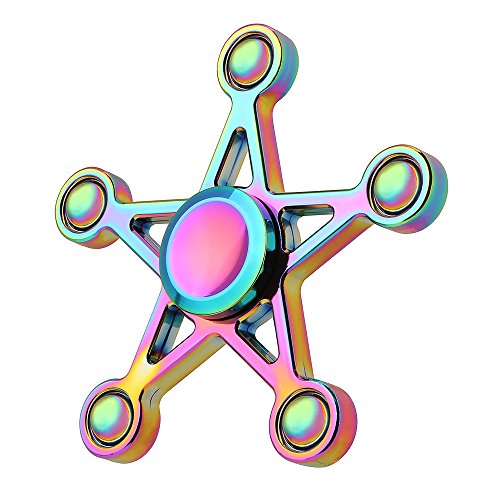 0652677080382 - VOVOMAY 2017 FIDGET HAND FINGER SPINNER 5 SIDES TOY FOCUS AND STRESS RELIEF ANTI-ANXIETY 360 SPINNER TOY (SPINNERE)