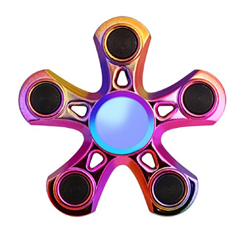 0652677080399 - VOVOMAY 2017 FIDGET HAND FINGER SPINNER 5 SIDES TOY FOCUS AND STRESS RELIEF ANTI-ANXIETY 360 SPINNER TOY (SPINNERF)