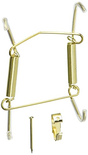 0652695008849 - DARICE 5202-63 DECORATIVE PLATE DISPLAY EXPANDABLE HANGER, 3.5-INCH TO 5-INCH, GOLD TONE