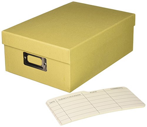 0652695209932 - DARICE 7-1/2-INCH BY 4-INCH BY 11-INCH PHOTO STORAGE BOX WITH PLAIN TAN PAPER CO