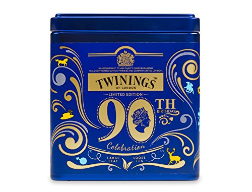 6527853421560 - TWININGS HER MAJESTY QUEEN'S 90TH BIRTHDAY CELEBRATION LIMITED EDITION COLLECTOR'S TEA TIN, BLACK TEA BLEND, 100G