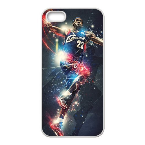 6527980968075 - DIY LEBRON JAMES NBA CAVALIERS COOL CUSTOM CASE SHELL COVER FOR IPHONE 5 5S TPU (LASER TECHNOLOGY)