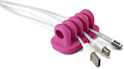 0652865282192 - DESKTOP CABLE MANAGEMENT FOR POWER CORDS AND CHARGING ACCESSORY CABLES (PINK)
