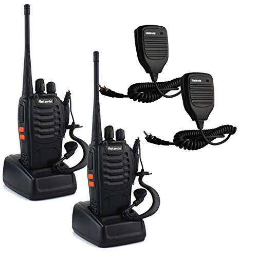 Retevis H-777 2-Way Walkie Talkie UHF 400-470MHz 5W 16CH Single Band with  Earpiece Hand Held Mobile Amateur Radio Walkie Talkie Ham Radio Black 6  Pack - Price History