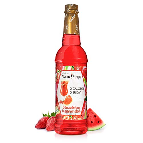0653341404763 - JORDAN’S SKINNY SYRUPS | SUGAR FREE STRAWBERRY WATERMELON SYRUP | HEALTHY FLAVORS WITH 0 CALORIES, 0 SUGAR, 0 CARBS | 750ML/25.4OZ BOTTLE