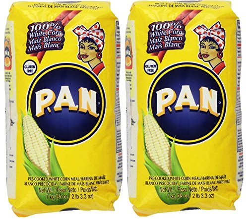 6535272621911 - P.A.N HARINA BLANCA - PRE-COOKED WHITE CORN MEAL 3.3 OZ (PACK OF 2)