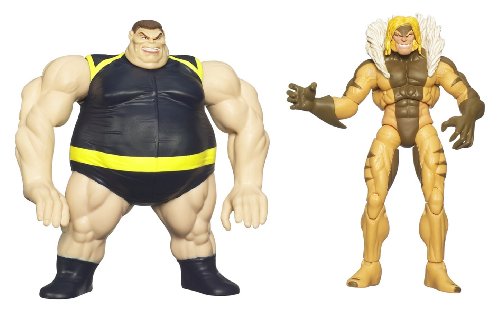 0653569375777 - WOLVERINE DELUXE ACTION FIGURES - SABERTOOTH WITH BLOB LAUNCHER
