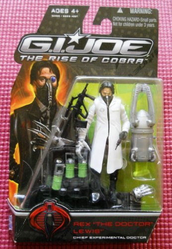 0653569408413 - G.I. JOE RISE OF COBRA REX THE DOCTOR LEWIS CHIEF EXPERIMENTAL DOCTOR FIGURE VARIANT IN WHITE LAB COAT
