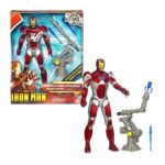 0653569568827 - REPULSOR POWER RED SILVER IRON MAN 2 TALKING ACTION FIGURE