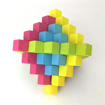 0654070111892 - ZHUORUIWOODEN BUILDING BLOCKS CHILDREN'S EDUCATION STACKING TOYS FULL COLOR PINEAPPLE CHILDREN-ADULT MANUAL DECOMPRESSION TOYS,OFFICE WOODEN HOLE LOCK,, ELDERLY COORDINATED BODY FUNCTION BLOCKS