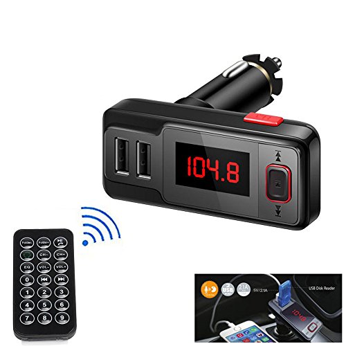 0654070194086 - ZHUORUIBLUETOOTH WIRELESS RADIO ADAPTER AUDIO RECEIVER STEREO MUSIC MODULATOR CAR KIT WITH USB CHARGER, CAR MP3 HANDS FREE CALLING