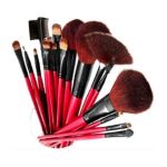 0654367284230 - PROFESSIONAL COSMETIC BRUSH SET WITH POUCH COLOR MAY VARY