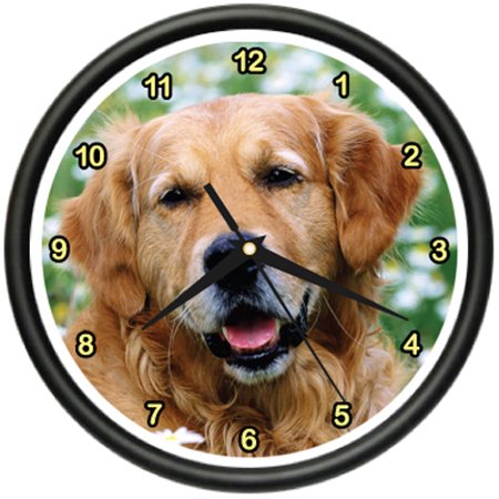 0654367300978 - GOLDEN RETREIVER WALL CLOCK DOG DOGS PET RETRIEVER