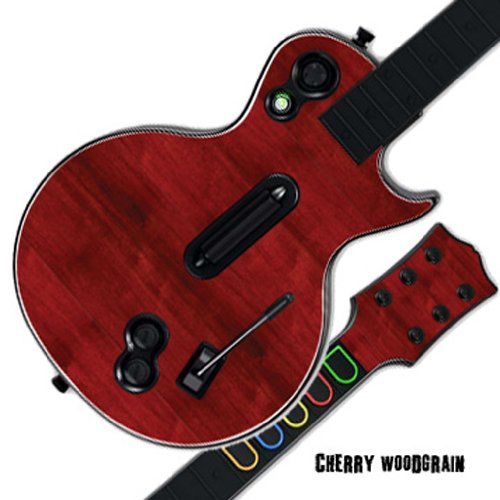 0654367307595 - MIGHTYSKINS PROTECTIVE SKIN DECAL COVER STICKER FOR GUITAR HERO 3 III PS3 XBOX 360 LES PAUL - CHERRY WOODGRAIN
