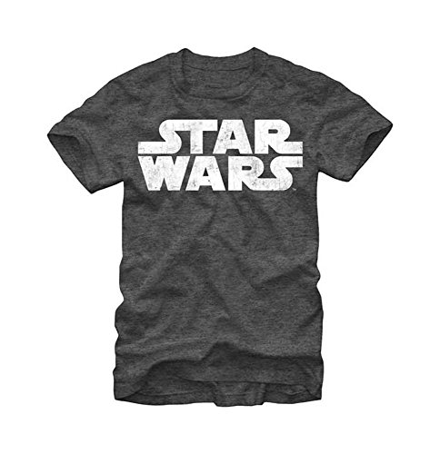 0654563841794 - STAR WARS MEN'S SIMPLEST LOGO T-SHIRT, CHARCOAL HEATHER, X-LARGE