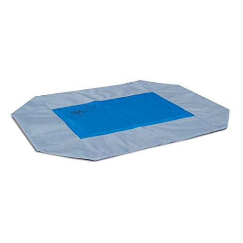 0655199016679 - K&H MANUFACTURING 1667 COOLING PET COT COVER, MEDIUM/25 X 32, GRAY/BLUE