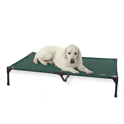 0655199637379 - K&H PET PRODUCTS ORIGINAL PET COT COOLING ELEVATED PET BED ALL SEASON GREEN MESH X-LARGE 32 X 50 X 9 INCHES