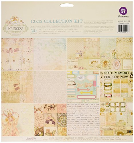 0655350951153 - PRIMA MARKETING PRINCESS COLLECTION KIT, 12 BY 12-INCH