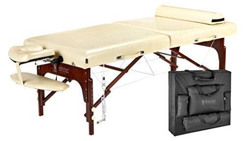0655544182059 - MASTER MASSAGE SAXON LX THERMA TOP MEMORY FOAM PORTABLE MASSAGE TABLE PACKAGE, 30 INCH