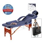 0655544267060 - MONROE SPA PORTABLE LX PORTABLE TABLE PACKAGE INCLUDES FREE CARRYING CASE BOLSTER SPA MUSIC CDS AND PILLOW COVERS 30 IN