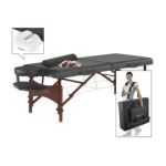 0655544282568 - ROMA LX PORTABLE TABLE PACKAGE WITH FREE CARRYING CASE BOLSTER SPA MUSIC CDS AND PILLOW COVERS 30 IN