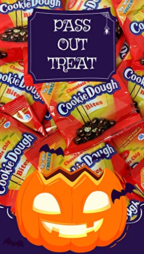 0655956021519 - COOKIE DOUGH BITES HALLOWEEN PASSOUT TREAT CHOCOLATE CHIP INDIVIDUALLY WRAPPED 0.5OZ (PACK OF 100 BAGS), CHOCOLATE CHIP, 100COUNT (PACK OF 100)