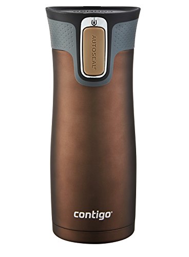 0656103020218 - CONTIGO AUTOSEAL WEST LOOP VACUUM INSULATED STAINLESS STEEL TRAVEL MUG WITH EASY-CLEAN LID, 16OZ, LATTE
