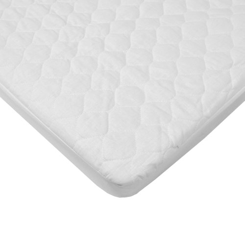 0656173276690 - AMERICAN BABY COMPANY WATERPROOF FITTED QUILTED COTTON CRADLE/BASSINET MATTRESS PAD COVER, WHITE, FOR BOYS AND GIRLS