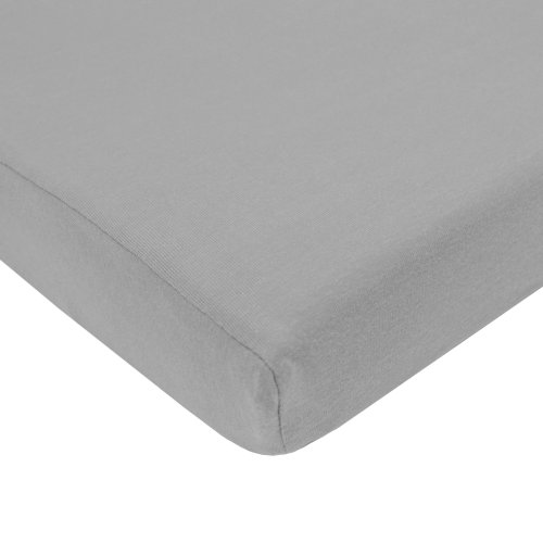 0656173355678 - AMERICAN BABY COMPANY 100% COTTON JERSEY VALUE KNIT PACK N PLAY PLAYARD SHEET, GRAY