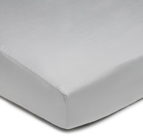 0656173650506 - AMERICAN BABY COMPANY 100% COTTON PERCALE FITTED CRIB SHEET, GRAY