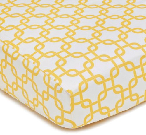 0656173650605 - AMERICAN BABY COMPANY 100% COTTON PERCALE FITTED CRIB SHEET, GOLDEN YELLOW TWILL GOTCHA