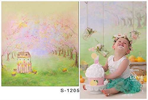 6568461560142 - 3X5FT THIN VINYL SPRING OUTDOORS FLORETS DESIGN PHOTOGRAPHY BACKGROUND LOVING BABY NEWBORN BIRTHDAY KIDS THEME PHOTO BACKDROPS FOR STUDIO PROPS 1X1.5METER SIZE
