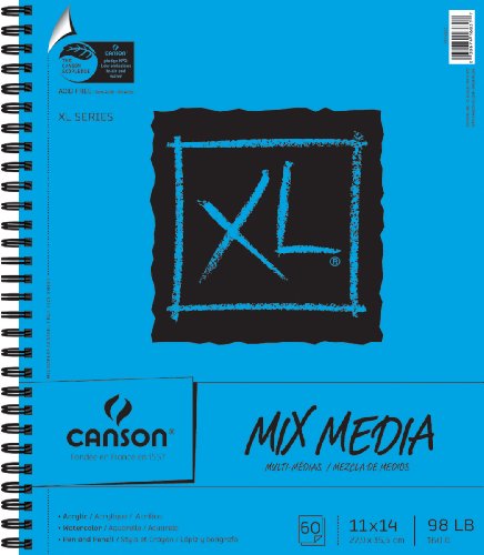 6570572835569 - CANSON XL SPIRAL MULTI-MEDIA PAPER PAD 11X14-60 SHEETS