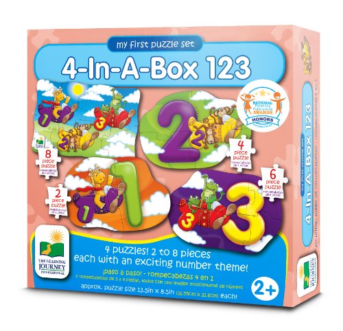 0657092630143 - THE LEARNING JOURNEY MY FIRST PUZZLE SET 4-IN-A-BOX! 123