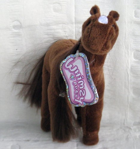 0658382312015 - WHIMZY PETS 9 DARK BROWN PLUSH HORSE - COMET