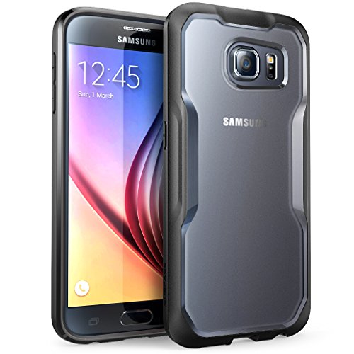 0658551820976 - GALAXY S6 CASE, SUPCASE UNICORN BEETLE SERIES PREMIUM HYBRID PROTECTIVE CLEAR CASE FOR SAMSUNG GALAXY S6, RETAIL PACKAGE (FROST CLEAR/BLACK)