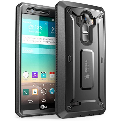 0658551822147 - LG G4 CASE, SUPCASE FULL-BODY RUGGED HOLSTER CASE WITH BUILT-IN SCREEN PROTECTOR FOR LG G4 2015 RELEASE, UNICORN BEETLE PRO SERIES - RETAIL PACKAGE (BLACK/BLACK)