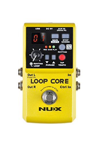 0658700901297 - NUX LOOP CORE GUITAR EFFECT PEDAL LOOPER 6 HOURS RECORDING TIME, 99 USER MEMORIES, DRUM PATTERNS WITH TAP TEMPO