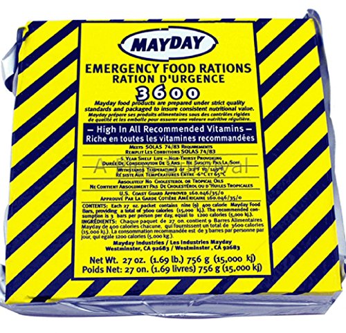 0658906844275 - I AM SELL,9 MEALS 3 DAY 3600 CALORIE EMERGENCY SURVIVAL FOOD BAR RATION CAR KIT BUG OUT