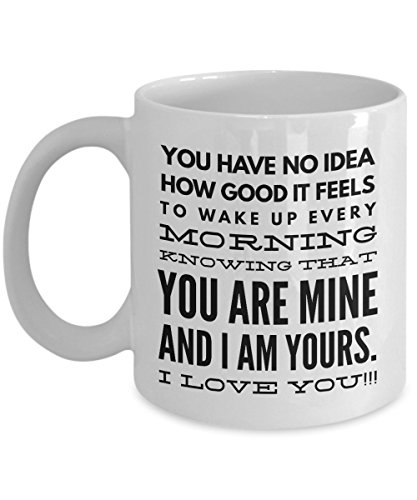 0659257983620 - FUNNY UNIQUE COFFEE TEA MUG - YOU ARE MINE I LOVE YOU - NOVELTY GIFT COOL PRESENT IDEA FOR BIRTHDAY FOR HIM, HER, MEN, WOMEN, MOM, DAD, BROTHER, SISTER, LOVERS OR BEST FRIEND,11OZ