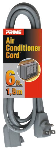 6593856619914 - PRIME EC680506L AIR CONDITIONER AND MAJOR APPLIANCE EXTENSION CORD, GRAY, 6-FEET