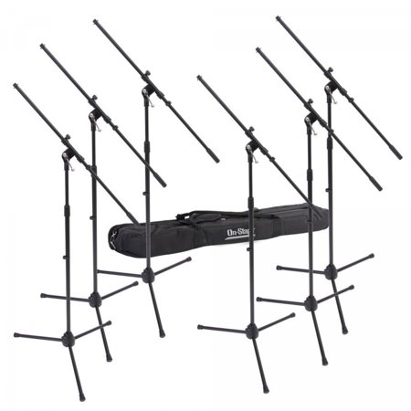 0659814101474 - ON-STAGE MSP7706 EUROBOOM MIC STAND 6-PACK