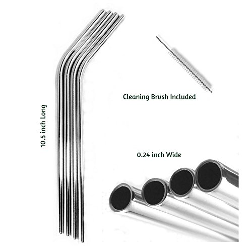 0660061916629 - ECO FRIENDLY, REUSABLE, PREMIUM QUALITY DRINKING STAINLESS STEEL STRAWS FROM SHARP AND SAVVY. BE SURE TO CLICK ADD TO CART! BUTTON FOR A SMART ADDITION TO YOUR OWN KITCHEN OR AS A GIFT TO A FRIEND.