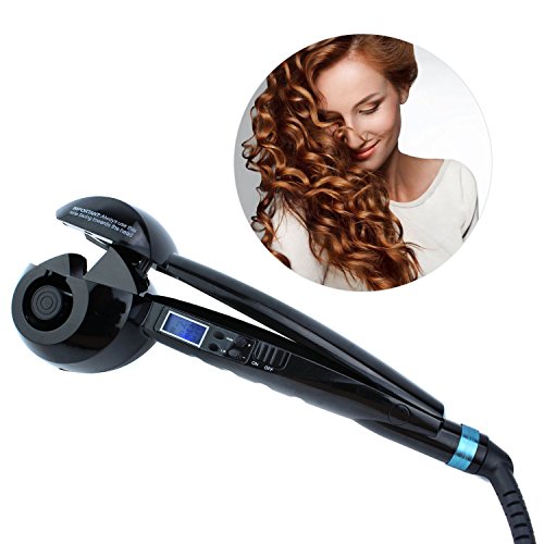 0660098891074 - SELENE PREMIERE RADIATION LESS 0.001 ΜT PREGNANT USE HEALTHY HAIR CURLING IRON TOOLS TOURMALINE CERAMIC CURLERS MACHINE REVOLUTION SALON PROFESSIONAL CONSTANT 450 DEGREE F TEMPERATURE LCD DISPLAY