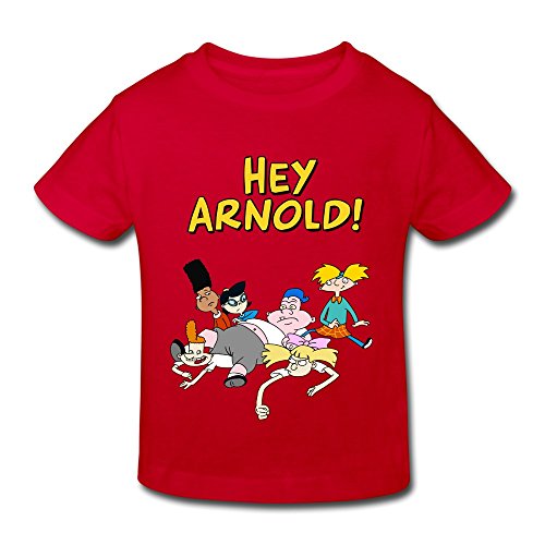 6601051079348 - TODDLER LOGO HEY ARNOLD CUSTOM 100% COTTON SIZE 3 TODDLER COLOR RED T SHIRT BY CRYSTAL