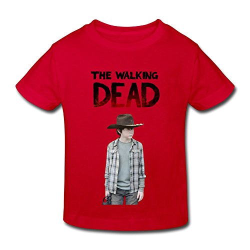 6601051084557 - TODDLER THE WALKING DEAD CARL CUSTOMIZED COOL SIZE 4 TODDLER COLOR RED TEE-SHIRTS BY CRYSTAL